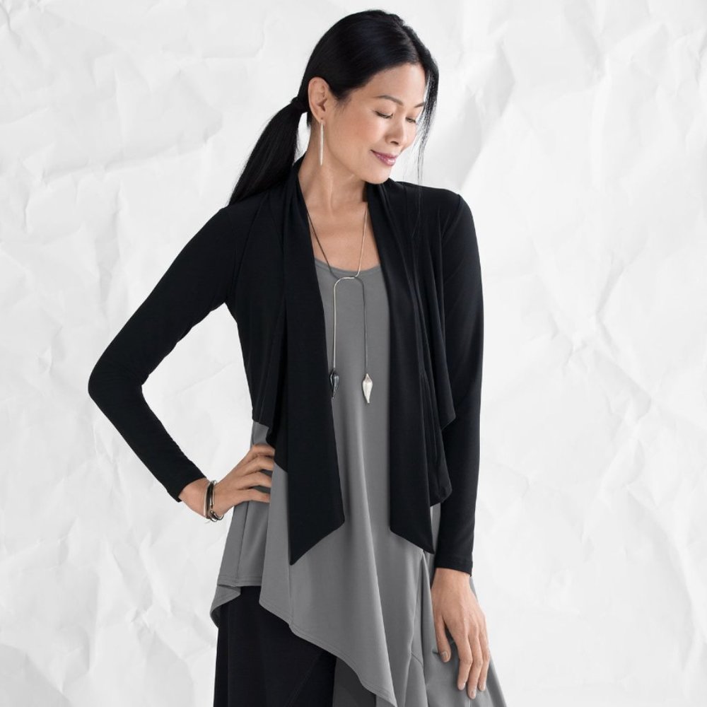 *NWT* SYMPLI Nu Urban Shrug - BLACK - Size 24 (1G) Made in Canada Versatile!